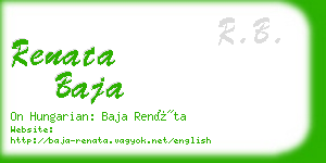 renata baja business card